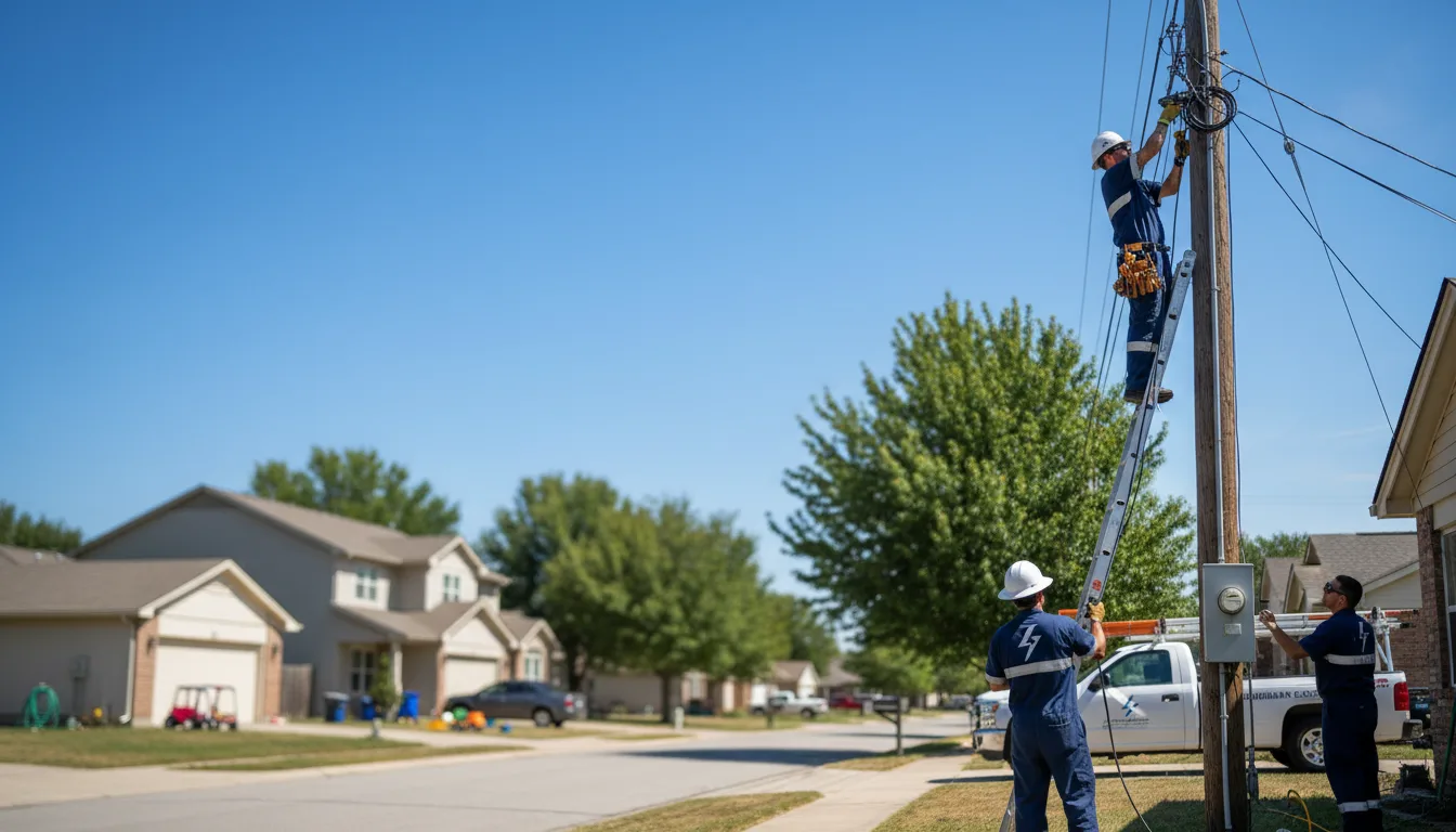 Residential electrician providing installation services in Anthony, TX